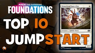 FOUNDATIONS  TOP 10 MOST EXPENSIVE NEW JUMPSTART CARDS  MAGIC THE GATHERING [upl. by Coheman89]