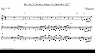 Noites Cariocas  Jacob do Bandolim 1957 Sax Tenor Bb Partitura playback [upl. by Pagas]