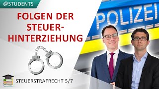 Folgen der Steuerhinterziehung Steuernachzahlung Zinsen Haftstrafe  Steuerstrafrecht 57 [upl. by Dihgirb]