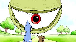 Regular Show  Mordecai Challenges Peeps To A Staring Competition [upl. by Beck]