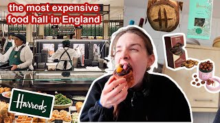 Only Eating Harrods food for 24 hours most expensive food hall in London [upl. by York73]