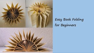 Easy book folding for beginners 5 Christmas Star  Einfach Bücher falten 5 Weihnachtssterne 简单折书 5 [upl. by Aizatsana]