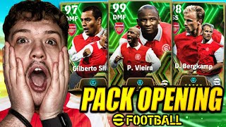 THE LUCKIEST Arsenal Invincible eFootball 2024 Pack Opening [upl. by Arraic]