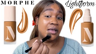 TRYING OUT THE NEW MORPHE LIGHTFORM EXTENDED HYDRATION FOUNDATION [upl. by Mayhs]