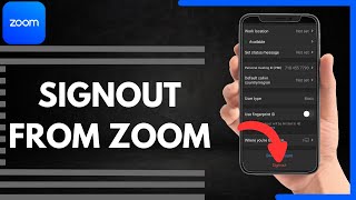 How To Sign out From Zoom [upl. by Eiramannod]