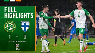 HIGHLIGHTS  Ireland 10 Finland  UEFA Nations League [upl. by Wiebmer]