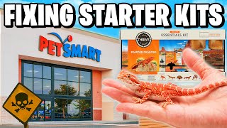 I Fixed PetSmarts Bearded Dragon Starter Kit [upl. by Ecargyram]