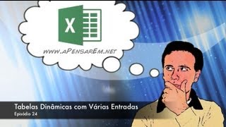 Tutorial Excel 2013 Ep 24  Tabelas Dinâmicas com Várias Entradas [upl. by Evvy]