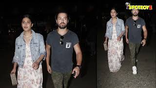 SPOTTED Shruti Haasan with Boyfriend at the Airport  SpotboyE [upl. by Aramit]