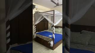 Canopy Bed Curtains amp Mosquito Net Help You Sleep Better in Summer mosquitonet canopybed [upl. by Reppep756]