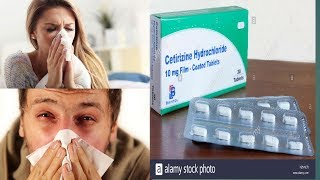 Cetirizine hydroclhoride 10mg tablets uses and side effects [upl. by Euqinmod]