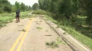 First look at damage in Red Oak NC after tornado touches down [upl. by Sivrahc]