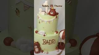 Teddy🧸Bear Theme cakebirthdaycakehomemadecake customizedcaketrendingtrendingshortsteddybear [upl. by Gnaw]