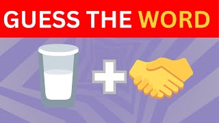 Guess the Word by Emoji  Fun Emoji Wordplay Challenge  Puzzle Puns  Guess the Word [upl. by Brannon]