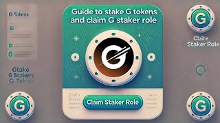 Complete Guide For G Staking and Claim G Staker Discord Role [upl. by Ainadi753]