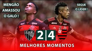 AtléticoMG 4 x 2 Flamengo  Gols  Campeonato Brasileiro  14 Rodada 04072024 [upl. by Eugenie]