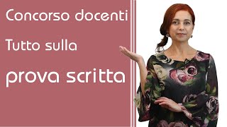 Novità Concorso docenti Tutto sulla prova scritta [upl. by Comptom]