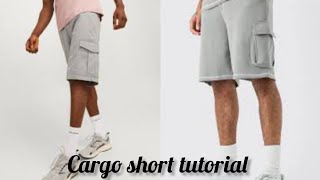 how to cut and sew cargo pant  cargo short cargo joggers cargoshorts cargopocket nicker [upl. by Karlen]