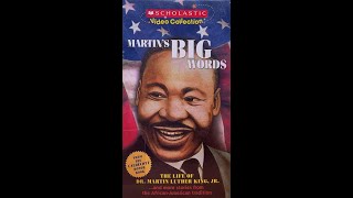 Opening to Martins Big Words The Life Of Martin Luther King Jr RARE 2005 VHS [upl. by Nodab]