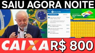 R 800 CONFIRMADO DO BOLSA FAMÍLIA  AUXÍLIO BRASIL  AUXÍLIO EMERGENCIAL 2024  INDENIZAÇÃO [upl. by Nalliuq]