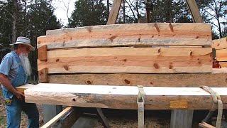 Setting Round 3  Dovetail Log Cabin Build Ep 20 [upl. by Deppy]