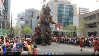 Giant Marionettes in Montreal 21052017 [upl. by Pittman727]