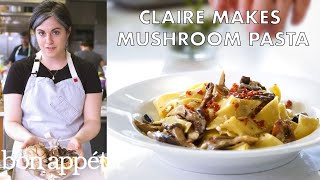 Claire Makes Creamy Pasta with Mushrooms and Prosciutto  From the Test Kitchen  Bon Appetit [upl. by Glasgo208]