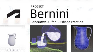 Autodesk Research Project Bernini for generative AI 3D shape creation [upl. by Yarased]