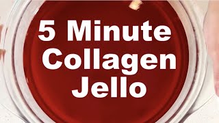 5 Minute Collagen Jello Recipe [upl. by Alokin]