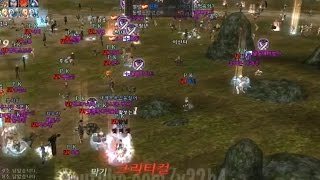 Lineage 2 Classic  50 lvl Mass PVP  Part 1 [upl. by Anstice]