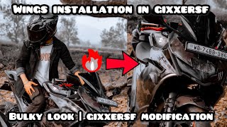 NEW WINGS ON GIXXERSF  GIXXERSF MODIFICATION  DUCATI STYLE WINGS [upl. by Doy]