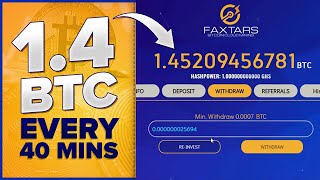 FREE 14 Bitcoin Every 40 Minutes  FREE BITCOIN MINING WEBSITE 2022  No Investment Required [upl. by Dustman108]