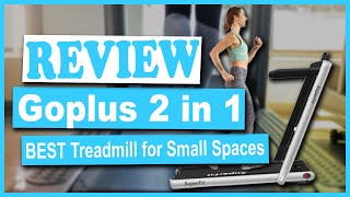 Goplus 2 in 1 Folding Treadmill Review  Best Folding Treadmill for Small Spaces 3 [upl. by Brill524]