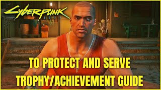 Cyberpunk 2077  To Protect and Serve TrophyAchievement MISSABLE  Complete Rivers Storyline [upl. by Aseretairam]