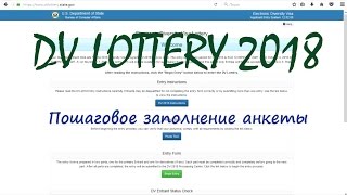 Грин Кард Лотерея Как заполнить анкету DV2020Пошаговое заполнение анкетыgreen card lottery  10 [upl. by Venator727]