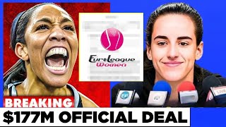 A’ja Wilson THROWS TANTRUM After Caitlin Clark’s EUROPE Contract Breaks WNBA amp SHOCKED Everyone [upl. by Lonne]