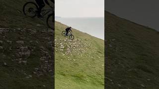 One of the Most Dangerous Bike Rides in Wales  Ogmore Beach Hills shorts [upl. by Dragde]