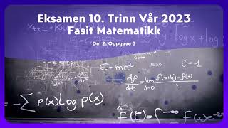 Eksamen 10 Trinn Vår 2023 Del 2 [upl. by Otrebmal]