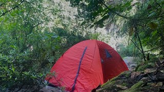 12 hours on river solo with my cat  tent camping 🏕️ [upl. by Ailerua]