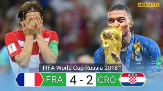 HIGHLIGHTS  FRANCE  42  CROATIA FIFA WORLD CUP FINAL 2018  4k💥 [upl. by Aierdna]