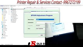 How to solve EPSON L380 waste Inkpad error by Resetter Adjustment software program [upl. by Anaidiriv]