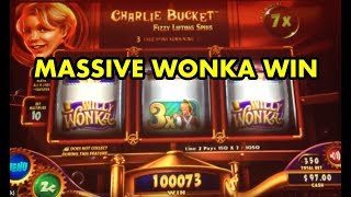 quotConfirmedquot MASSIVE HANDPAY win on Wonka 3 reel slot machine MAX BET [upl. by Eldred]