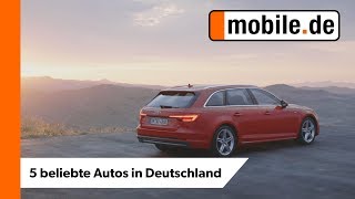 Die beliebtesten Autos auf deutschen Straßen  mobilede [upl. by Inad]