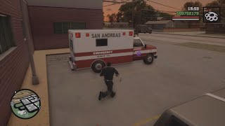 4K GTA San Andreas The Definitive Edition Paramedic amp Max Health [upl. by Hearsh]