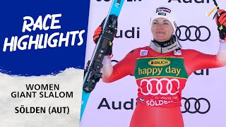 Highlights Women Giant Slalom Solden 2023 I Audi FIS Ski Alpine World Cup [upl. by Andeee998]