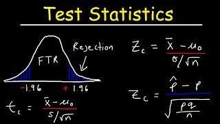 Test Statistic For Means and Population Proportions [upl. by Oulman]