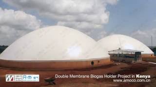 Double Membrane Gasholder Project in Kenya [upl. by Notsag]