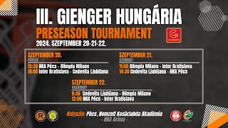 Inter Bratislava – Cedevita Ljubljana  III Gienger Hungária Preseason Tournament [upl. by Pelmas]