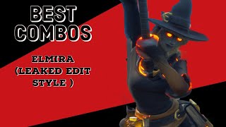 Best Combos  Elmira  Fire Edit Style  Fortnite Skin Review [upl. by Coray]