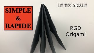 PLIAGE EN SERVIETTE SIMPLE ET RAPIDE  LE TRIANGLE [upl. by Assillem639]